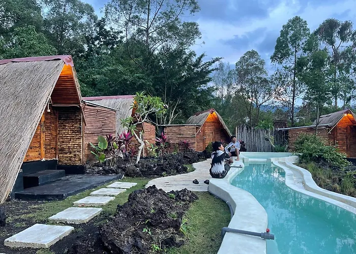 Triangular House And Hot Spring
