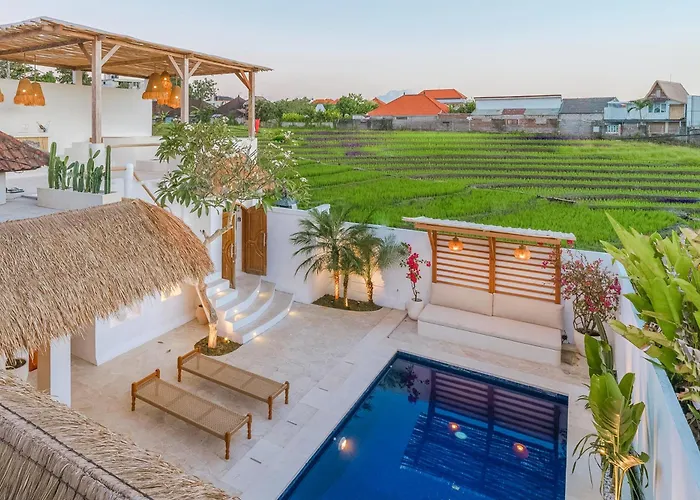 Villa Paca - Rooftop, Outdoor Cinema & 2 Pools Overlooking Rice Fields