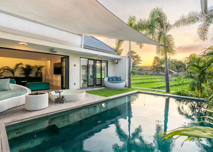 2Br Villa Magic Vision With Private Pool, Jacuzzi, Sauna & Ricefield View
