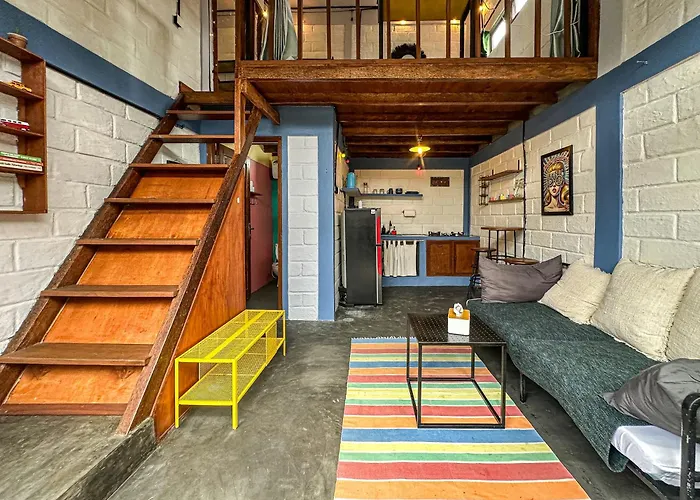 Central 1Br Mezzanine Apartment With Shared Pool, Fitness And Private Kitchen In Canggu