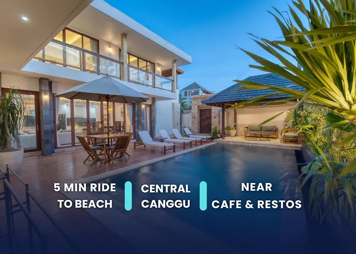 Modern 4Bd Villa - Canggu Center - 2 Min To & Finns Beach Club