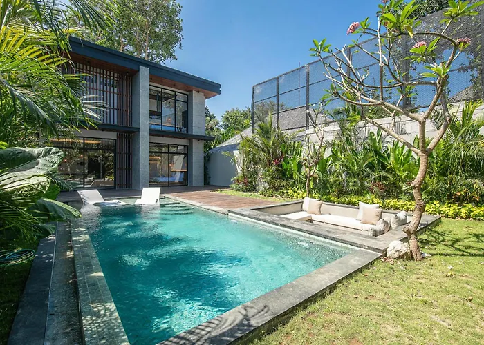 Tropical 5Br Modern Haven -400M From Canggu Waves