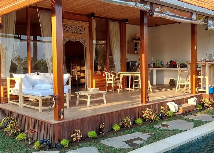 Nice Villa Private Pool Views Work Table Yoga