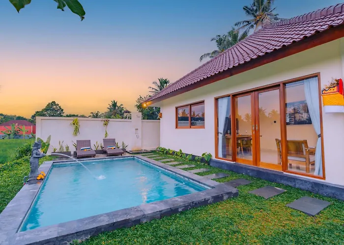 Ubud Privat Villa With Pool And Rice Field View