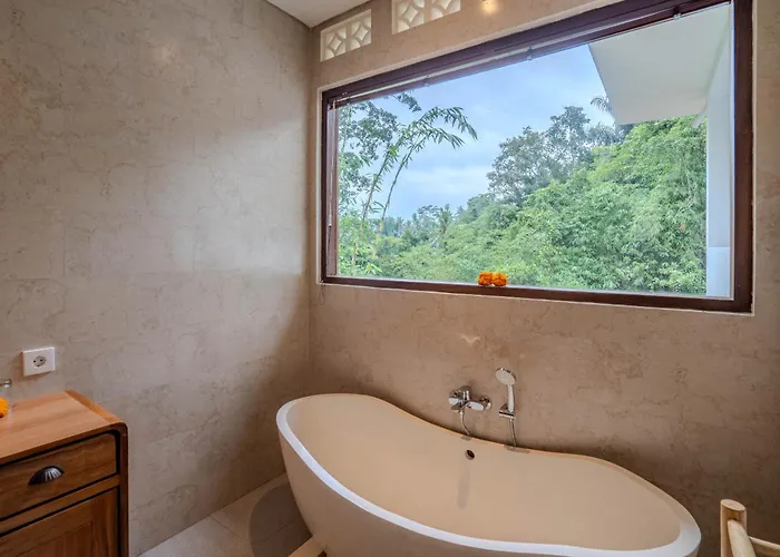Krish Villas A1 & A2 Ubud Jungle View Shared Pool