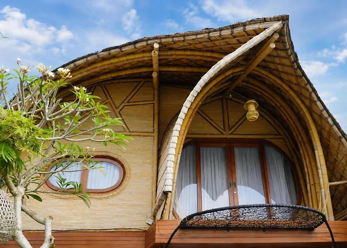 Villa Gesing Mas - Private Pool Bamboo Villa 2 Bedroom Facing To Rice Field View
