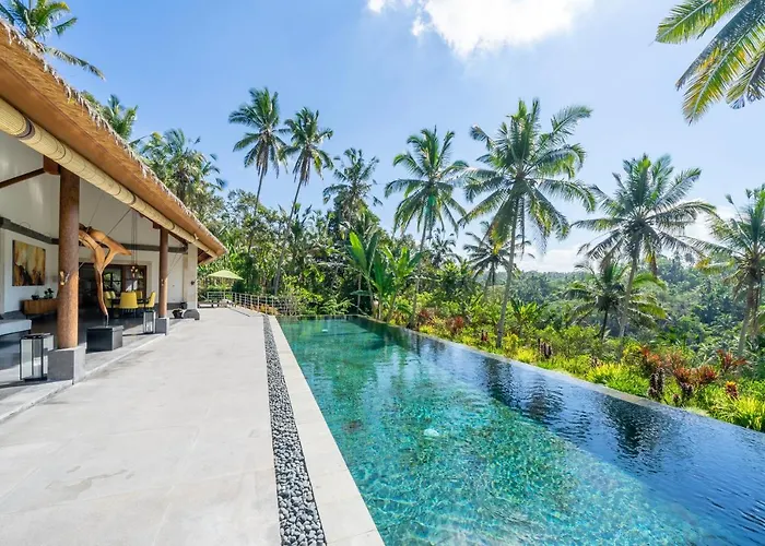 Villa Themma Jungle - Sumptuous 3Br Luxury Villa With Majestic Jungle View In North Of Ubud
